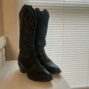 Dan Post Black Cowboy Boots - M6 / W7.5